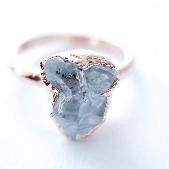 Herkimer Diamond Engagement Ring